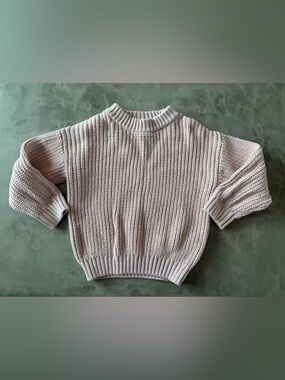 24M Light Blush Knit Crewneck Sweater
